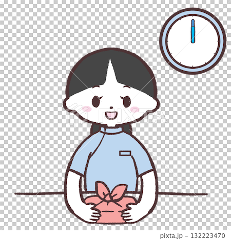 醫護人員吃午餐的插畫 醫護人員吃午餐的插畫 132223470