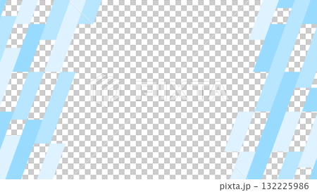 對角淺藍色幾何框架 132225986