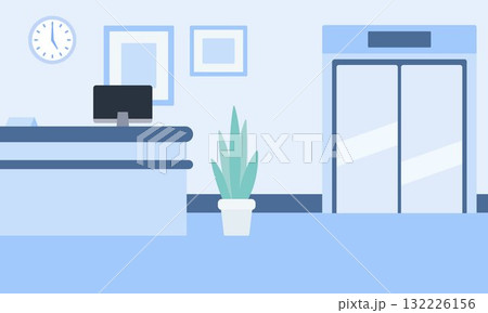 無人の企業のロビー、エントランスの背景 132226156