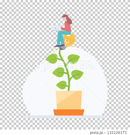 Business personal growth illustration Business personal growth illustration 132226173