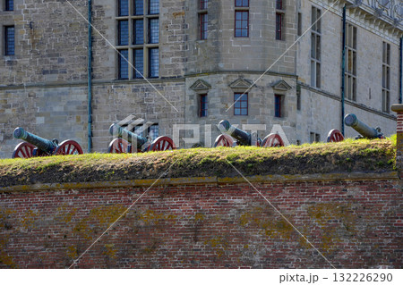 Cannons in Kromborg castle know as hamlet shakespeare legend fortress 132226290