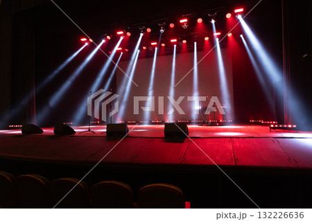 A spotlight on an empty stage. A spotlight on an empty stage. 132226636