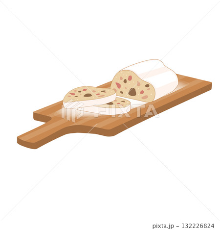 シンプルなシュトーレンのイラスト シンプルなシュトーレンのイラスト 132226824