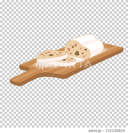 シンプルなシュトーレンのイラスト シンプルなシュトーレンのイラスト 132226824