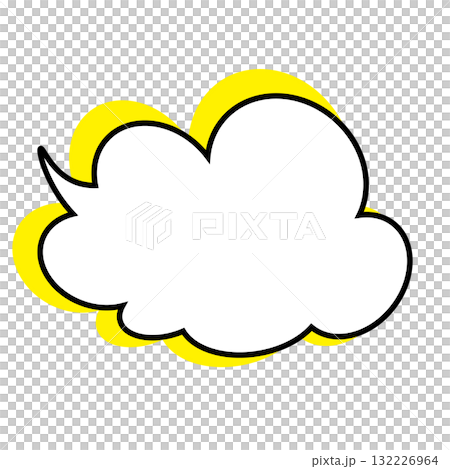 Simple speech bubble illustration - Fluffy 132226964