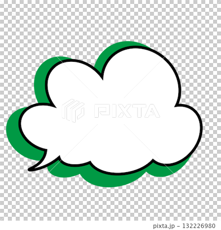 Simple speech bubble illustration - Fluffy 132226980