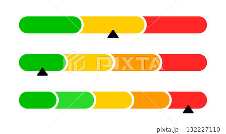 Meter scale for infographics. Bar progress...のイラスト素材 [132227110] - PIXTA