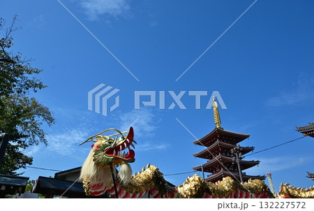 浅草寺の金龍の舞 東京 浅草寺の金龍の舞 東京 132227572