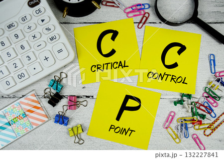 CCP Critical Control Point text phrase of business and financial concept CCP Critical Control Point text phrase of business and financial concept 132227841