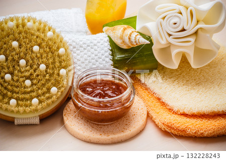 Set for care of skin body, bath accessories Set for care of skin body, bath accessories 132228243