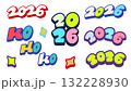 New year 2026 number typography greeting for decoration 132228930