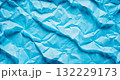 Background made of crumpled blue paper, texture for design 132229173