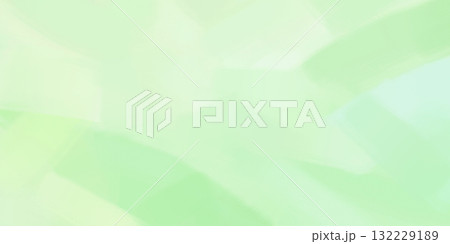 パステルな緑色の水彩で描かれた抽象的な背景イラスト 132229189