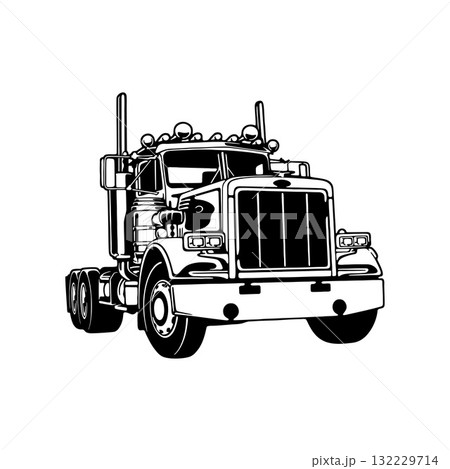 Semi Truck Peterbilt 359, American Truck - Cut Files - Cricut file, cnc file ready to cut 132229714