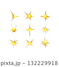 gold sparkling star collection 132229918