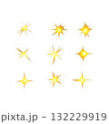 gold sparkling star collection 132229919
