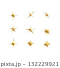 gold sparkling star collection 132229921