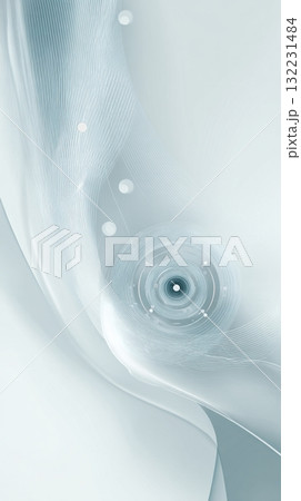 Soft Flowing Fabric Creates a Calming Abstract Pattern in Light Tones 132231484