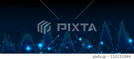 Abstract high particles technology and science circuit background Abstract high particles technology and science circuit background 132231844