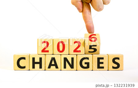 2026 Changes symbol. Concept words 2026 Changes on beautiful wooden blocks. Beautiful white paper background. Businessman's hand. Business and 2026 changes concept. Copy space. 2026 Changes symbol. Concept words 2026 Changes on beautiful wooden blocks. Beautiful white paper background. Businessman's hand. Business and 2026 changes concept. Copy space. 132231939