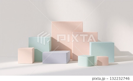 A row of colorful blocks arranged in a pattern 132232746