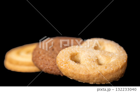 Butter cookies isolated Butter cookies isolated 132233040