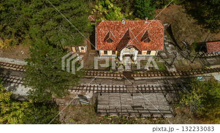 Aerial View of Mokra Gora Railway Station 132233083