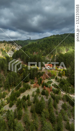Autumn Drone Landscape of Sargan Eight Autumn Drone Landscape of Sargan Eight 132233088