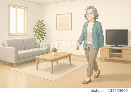 居間の安全インテリア 132233606