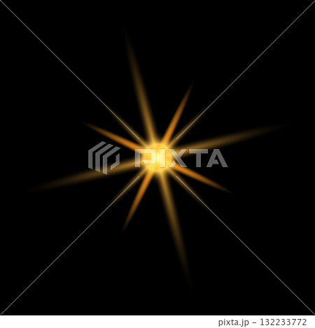 vector illustration of a bright yellow sun vector illustration of a bright yellow sun 132233772