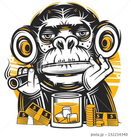 This image features a collection of Halloween-themed icons, perfect for Halloween-related designs, invitations 132234340