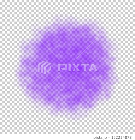 Round violet smoke cloud on transparent background with soft edges and realistic texture for design and compositing Round violet smoke cloud on transparent background with soft edges and realistic texture for design and compositing 132234878