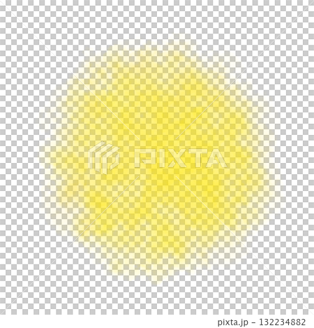 Round yellow smoke cloud on transparent background with soft edges and realistic texture for design and compositing Round yellow smoke cloud on transparent background with soft edges and realistic texture for design and compositing 132234882