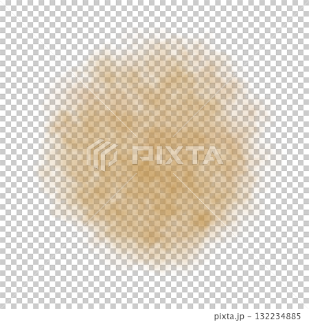 Round beige smoke cloud on transparent background with soft edges and realistic texture for design and compositing Round beige smoke cloud on transparent background with soft edges and realistic texture for design and compositing 132234885