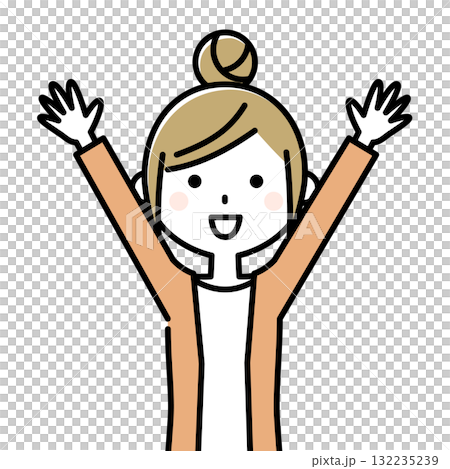 Young lady mama banzai 132235239