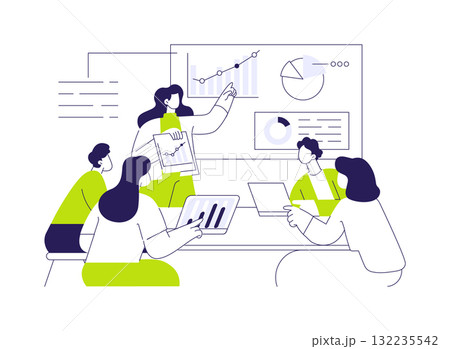 Online marketing analytics abstract concept vector illustration. 132235542