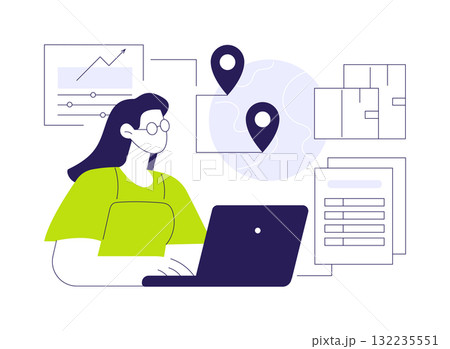Ex declaration abstract concept vector illustration. Ex declaration abstract concept vector illustration. 132235551