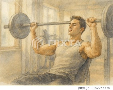 朝の光と呼吸 ― トレーニングに込めた静かな力 132235570