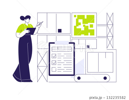 Picking list abstract concept vector illustration. 132235582