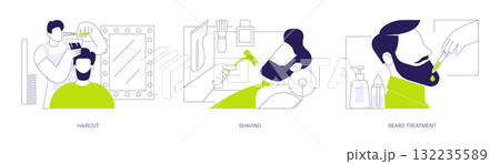 Barbershop isolated cartoon vector illustrations se Barbershop isolated cartoon vector illustrations se 132235589