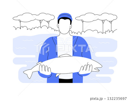 Good catch isolated cartoon vector illustrations. 132235697