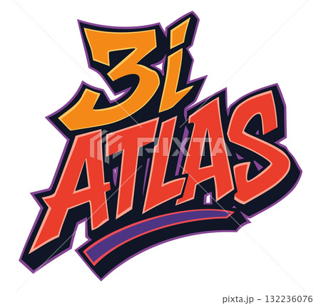 3i Atlas lettering in graffiti style. Vector isolated illustration 3i Atlas lettering in graffiti style. Vector isolated illustration 132236076