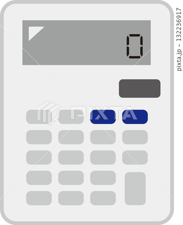 シンプルな電卓のイラスト素材 シンプルな電卓のイラスト素材 132236917