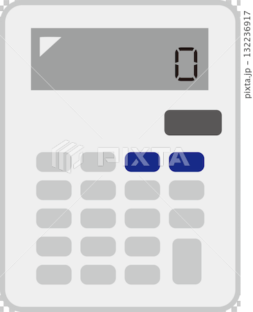シンプルな電卓のイラスト素材 シンプルな電卓のイラスト素材 132236917