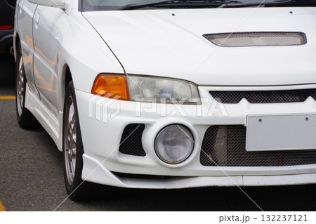 自動車イメージ 三菱ランサーエボリューションⅣのフロントマスク 自動車イメージ 三菱ランサーエボリューションⅣのフロントマスク 132237121