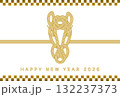 おしゃれシンプルな2026年午年年賀状 132237373
