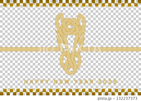 Stylish and simple 2026 Year of the Horse New Year's card Stylish and simple 2026 Year of the Horse New Year's card 132237373