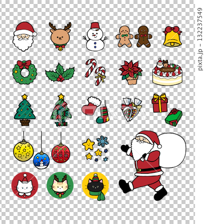 Christmas illustrations (vectors available) 132237549