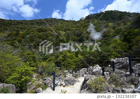 広大な栗野岳八幡大地獄の風景 広大な栗野岳八幡大地獄の風景 132238107