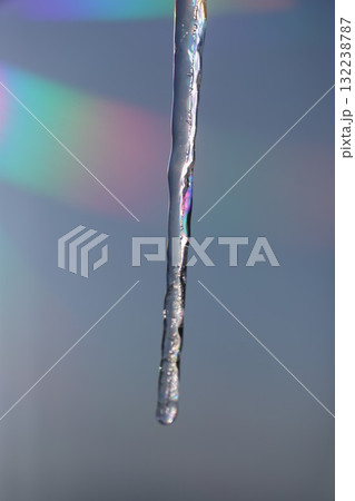 icicles are melting in colorful light icicles are melting in colorful light 132238787